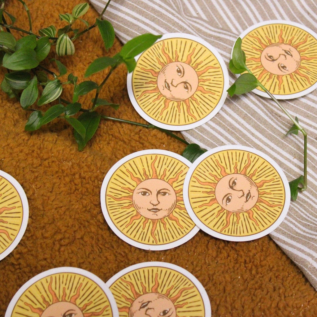 Doctor Scribble - Sun Circle vinyl Sticker by Doctor Scribble