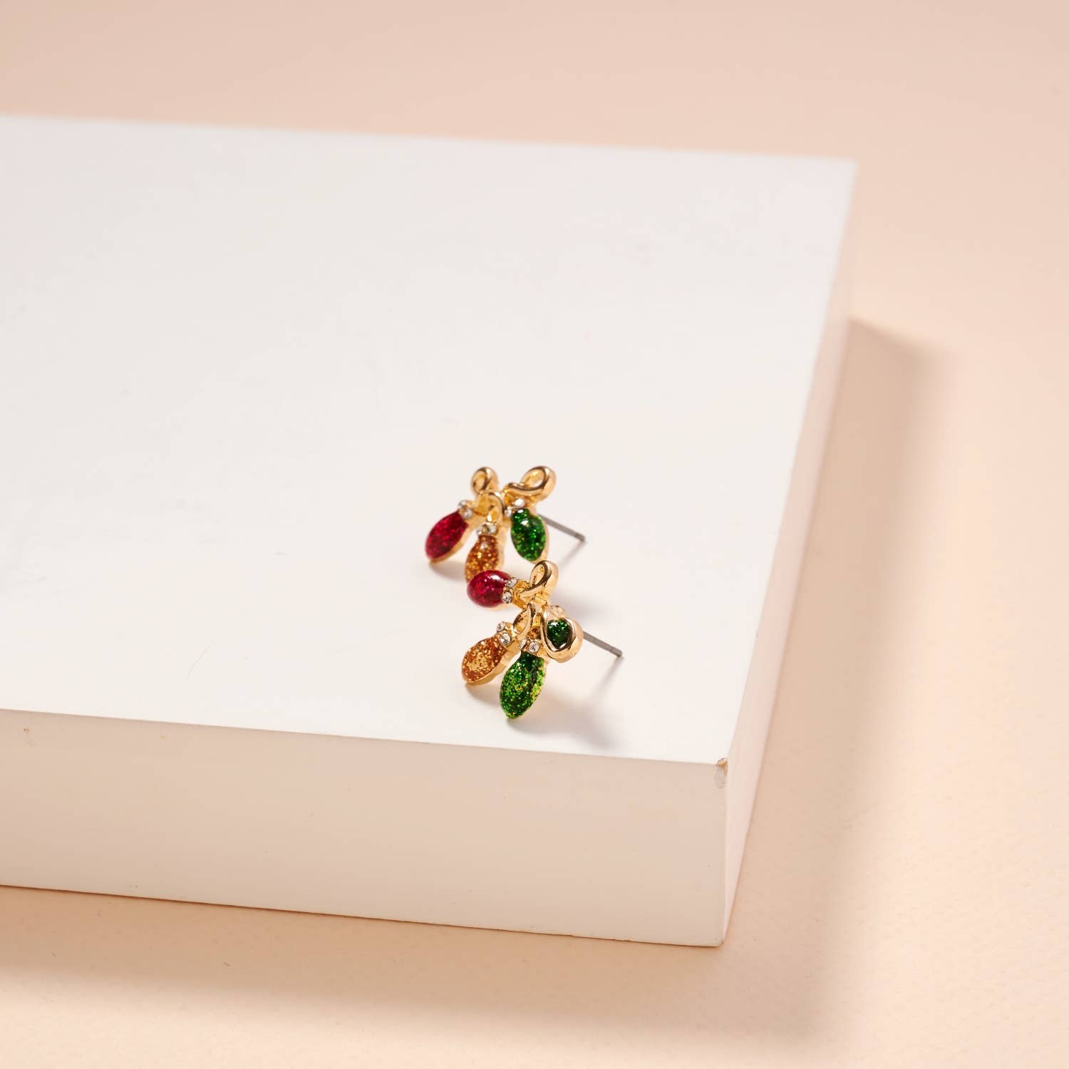 Christmas Lights Stud Earrings by Frem