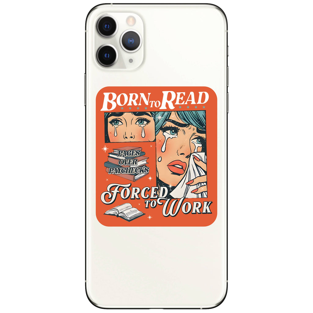 Juju and Moxie - Born to Read High Quality Vinyl Sticker