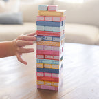 Pippi Post - Tumbling Book Stack - Wooden Block Stacking & Balance Game