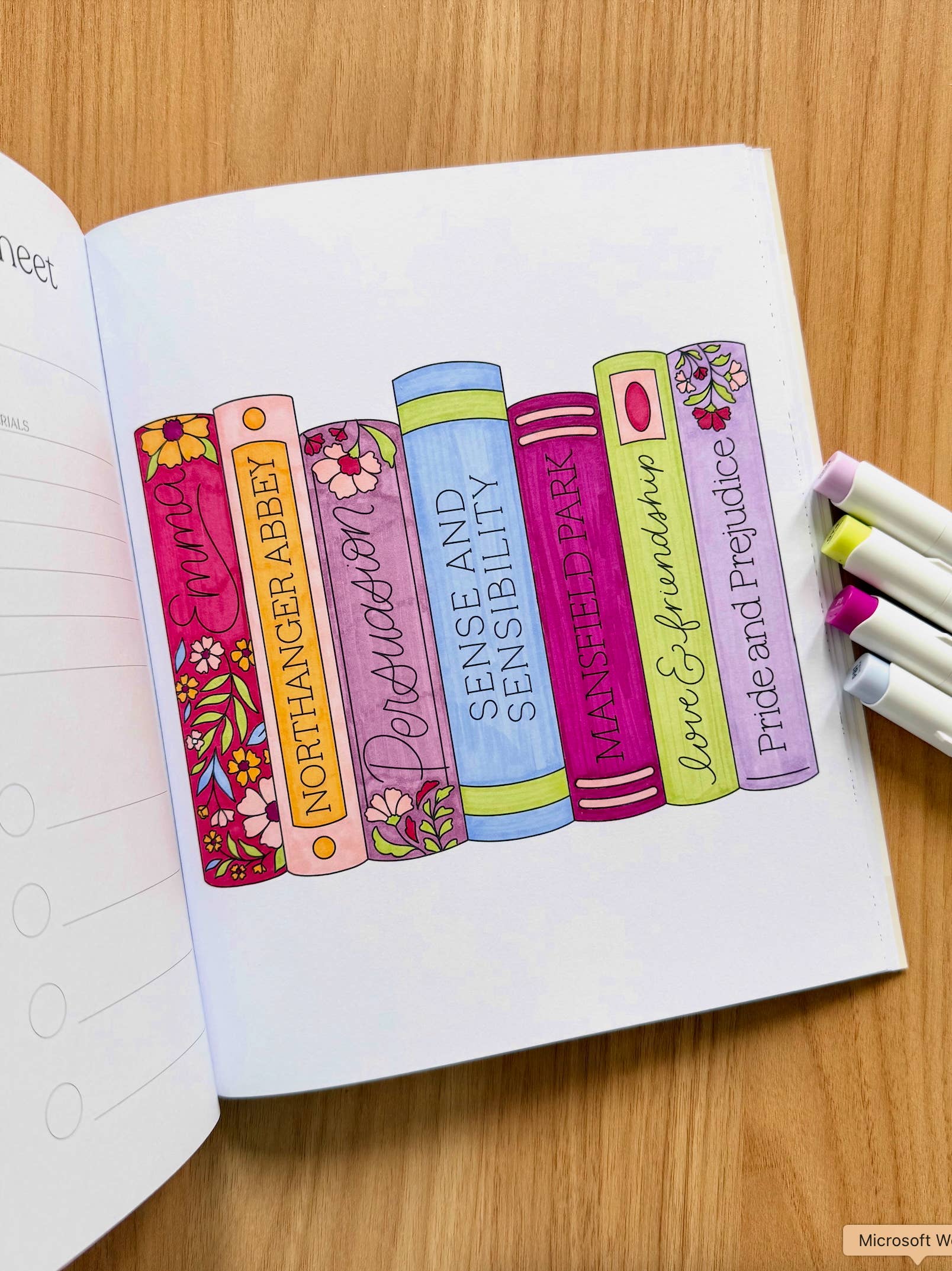 Elyse Breanne Design - All Booked Up Coloring Book | Bookish & Reading