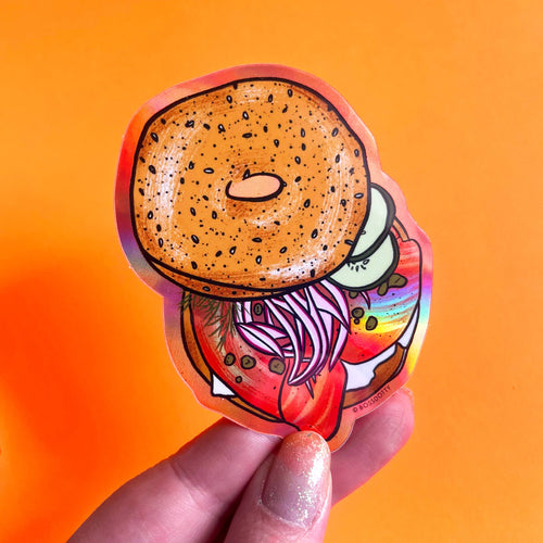 Boss Dotty Paper Co. - Everything Bagel with Holographic Lox Sticker