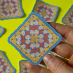 Doctor Scribble - Granny Square Vinyl Sticker