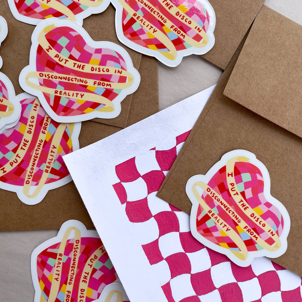 Doctor Scribble - Disco in Disconnecting From Reality Vinyl Sticker