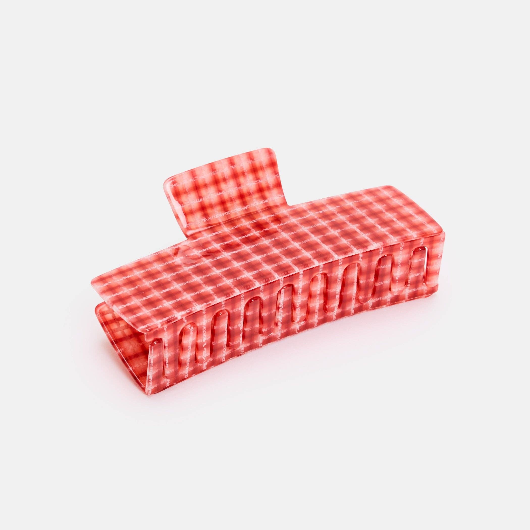 CHUNKS Jumbo Box Claw in Red Plaid