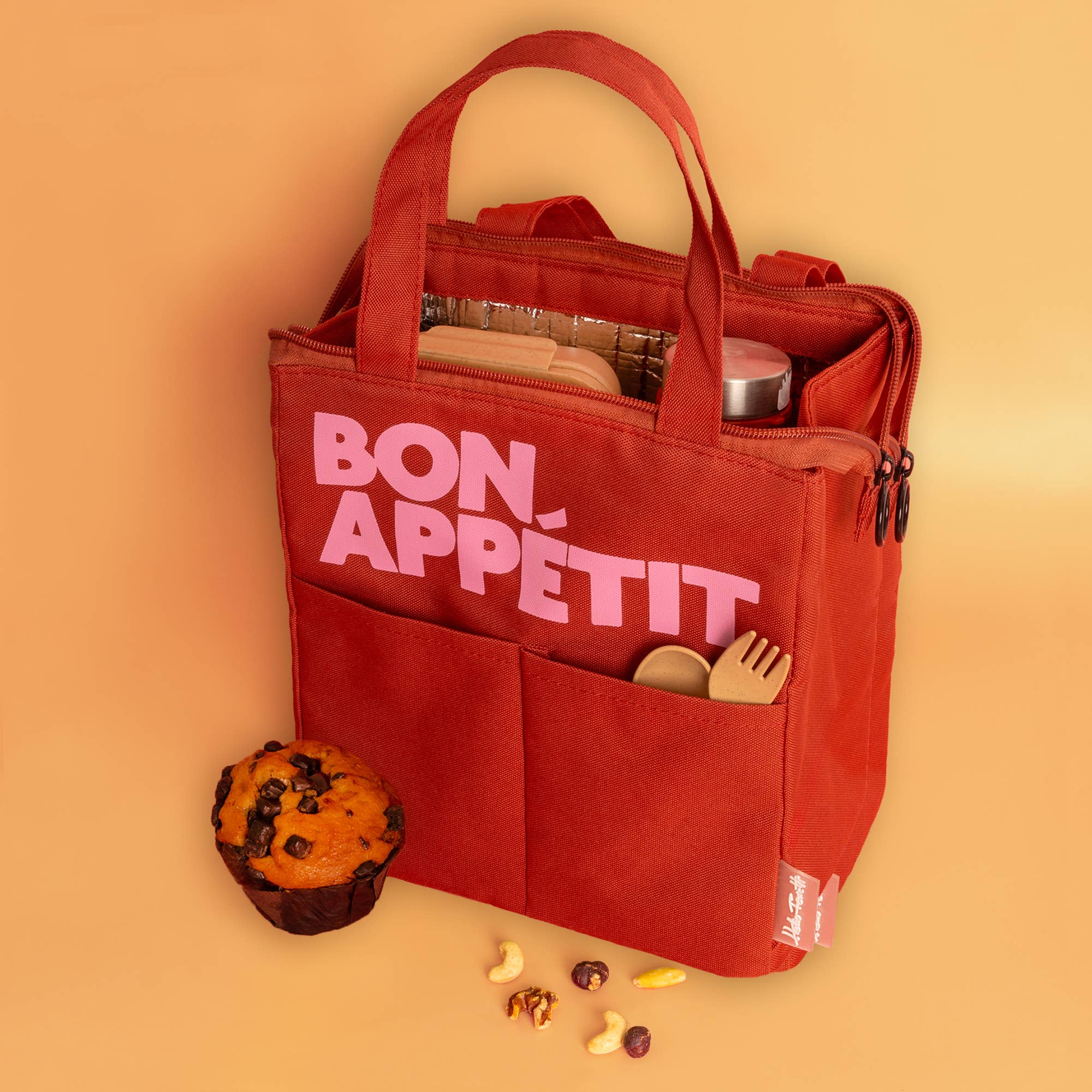 Burgundy Bon Appetit Isothermic Lunch Bag by Helio Ferretti Co