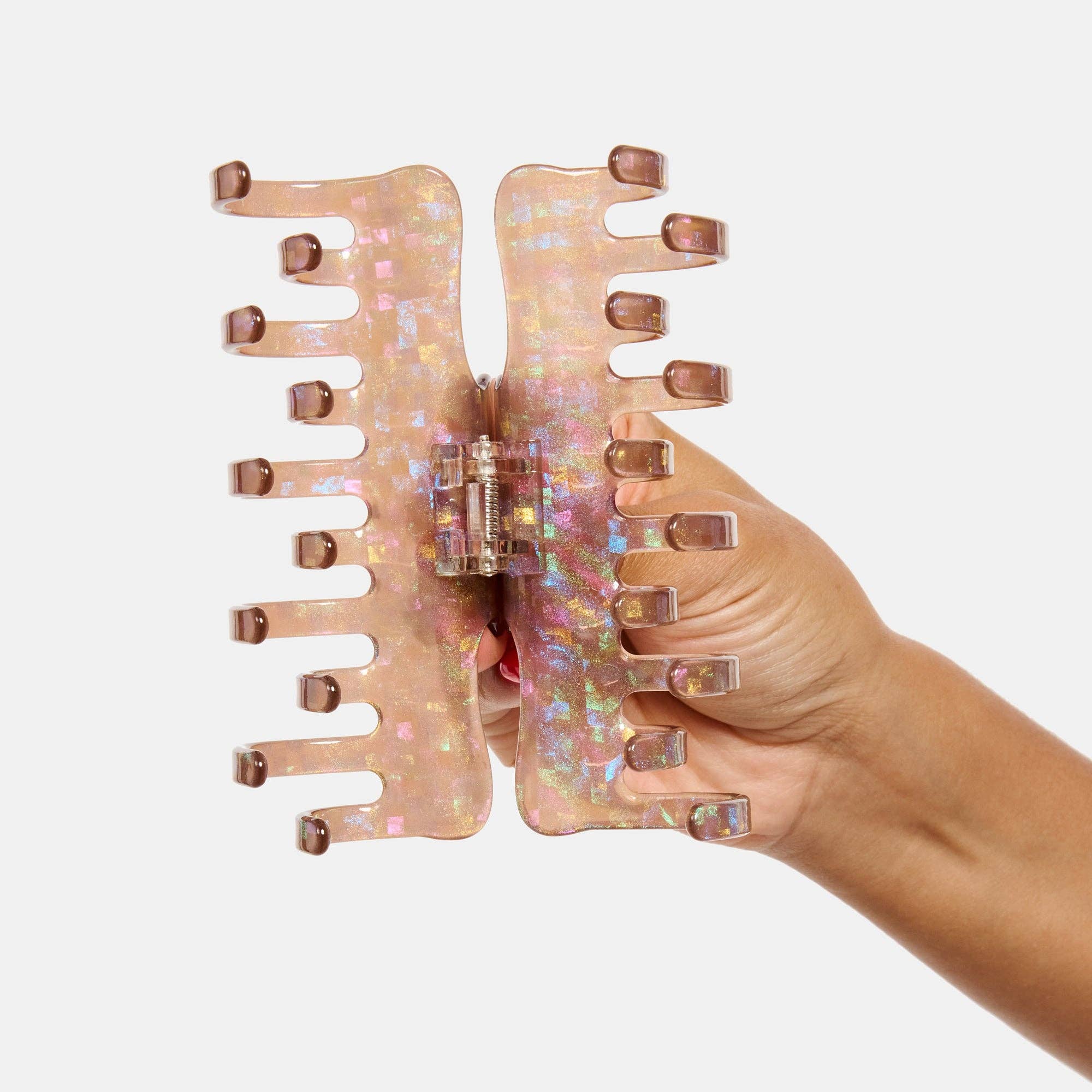 CHUNKS Jojo Claw in Large Hazel Sparkle - image 4
