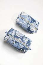 Ocean Wave Hand-Marbled Cosmetic Bag – Small-Inner Child