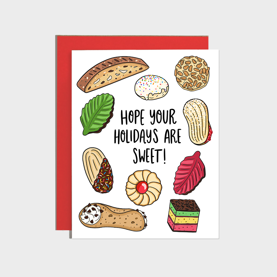 Italian Cookies & Desserts Holiday Card by Brittany Paige