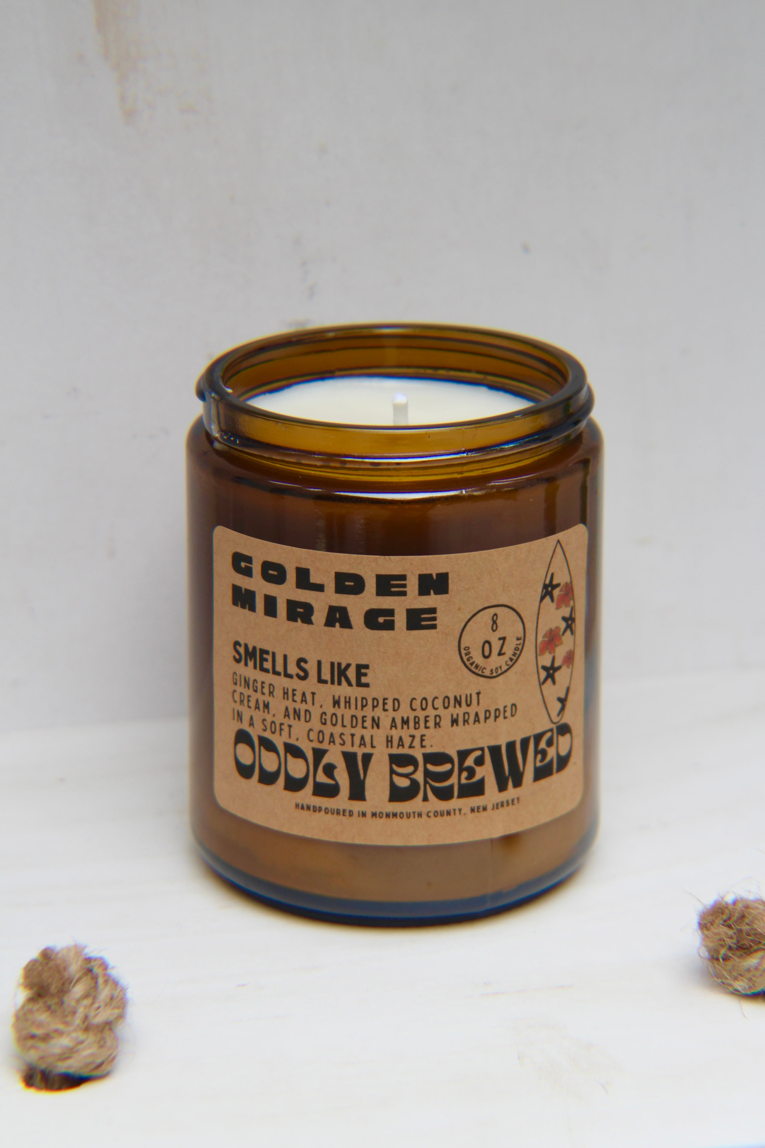 Golden Mirage Soy Candle by Oddly Brewed